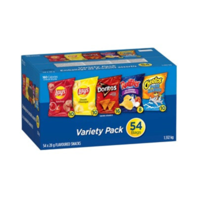 Frito-Lay Flavoured Snacks, Variety Pack, 54 × 28 g