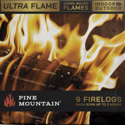 Pine Mountain Ultraflame Fire Starter Log, 3-Hour Burn Tim