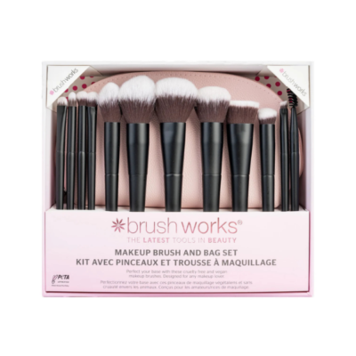 Brushworks Makeup Brush & Bag Set