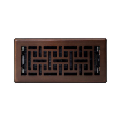 Manor House Rubbed Bronze Finish Floor Registers, 4-pack