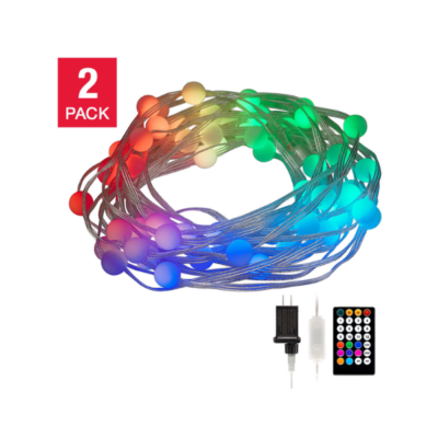 Color-Changing LED Bubble Lights 2-pack