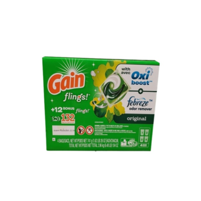 Gain Flings Original Scent (132 Capsules Count) Net Wt (104 Oz), 104 ounces