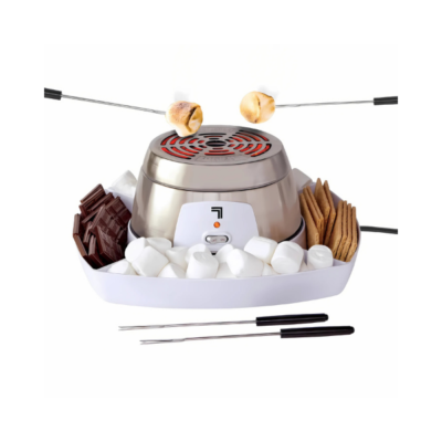 Sharper Image Smores Maker electric indoor dessert maker with serving tray and roasting forks Canada