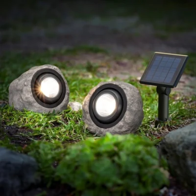 KODA Solar LED Rock Spotlights, pack of 2