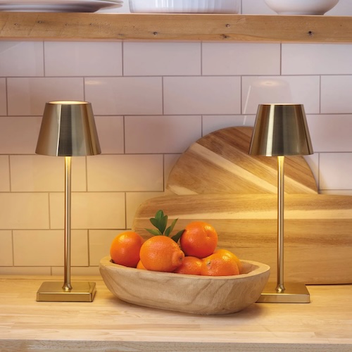 Mikasa Rechargeable LED Lamps with Touch Control Set of 2