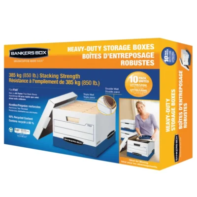 Fellowes Heavy-Duty Storage Boxes 10 Pack