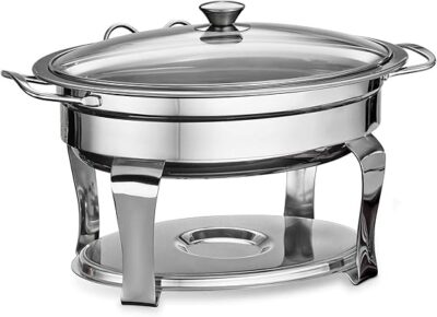 Tramontina 4.2 Qt Oval Stainless Steel Chafing Dish