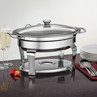 Tramontina 4.2 Qt Oval Stainless Steel Chafing Dish