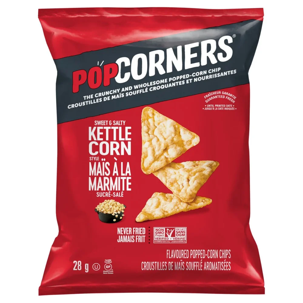 PopCorners Flavoured Popped-Corn Chips Variety Pack, 30 × 28 g
