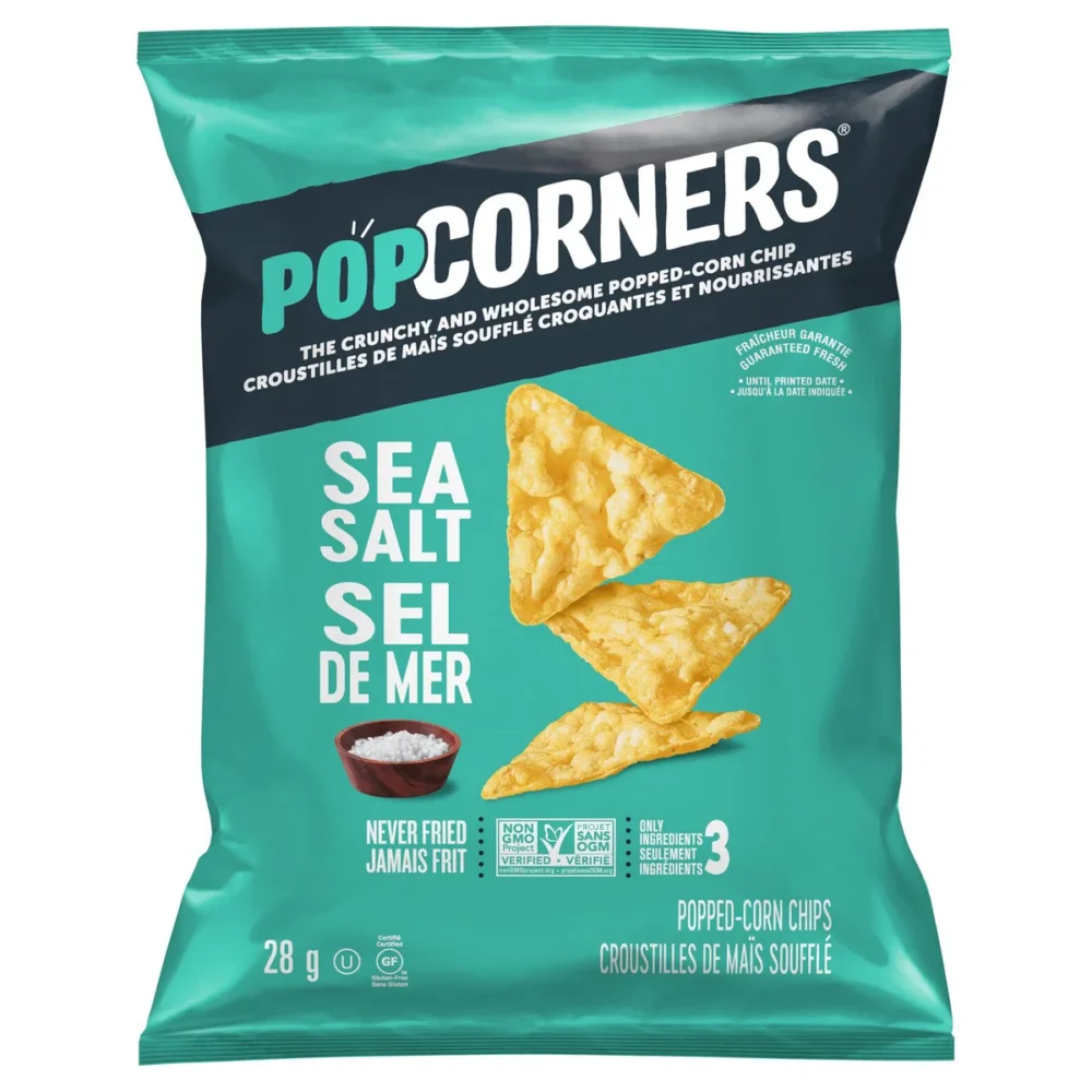 PopCorners Flavoured Popped-Corn Chips Variety Pack, 30 × 28 g