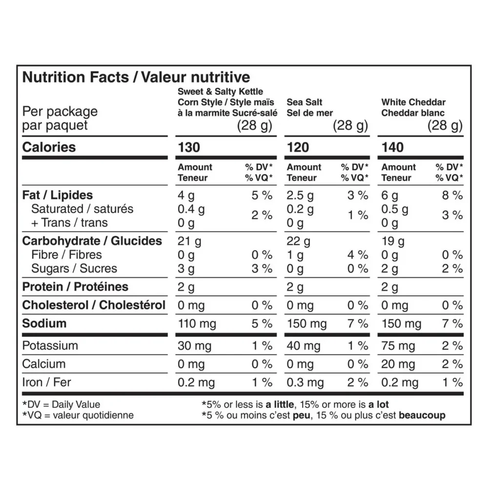 PopCorners Flavoured Popped-Corn Chips Variety Pack, 30 × 28 g