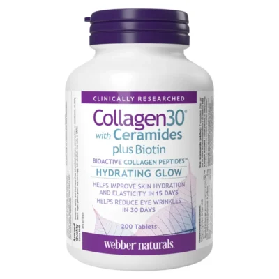 webber naturals Collagen30 with Ceramides plus Biotin, 200 Tablets