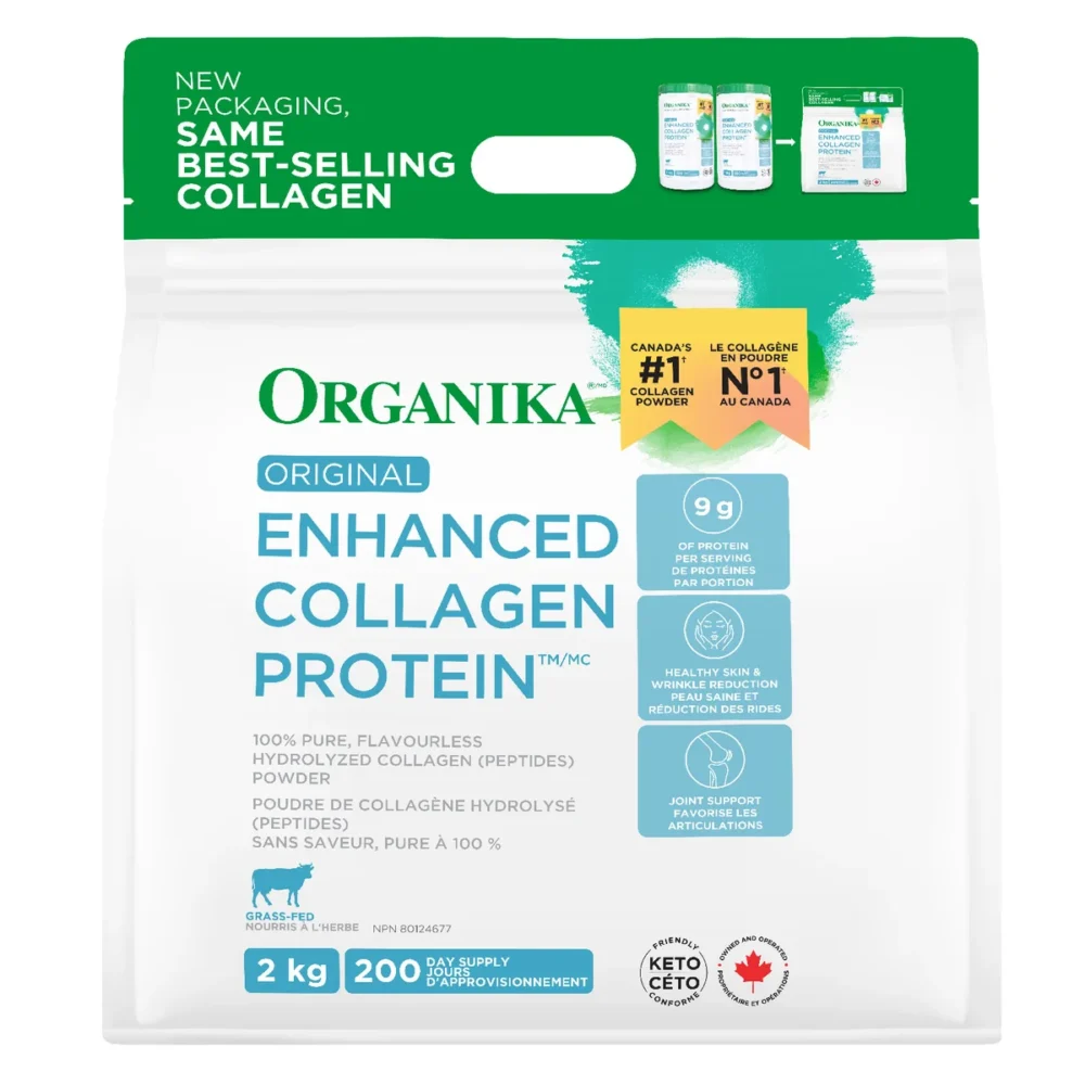 Organika Enhanced Collagen Powder 2kg grass-fed bovine protein