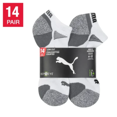 Puma Men’s Repreve Athletic Sock, 14-pair