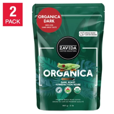 Zavida Organica Dark Coffee 2 × 907 g bold organic dark roast