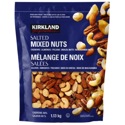 Kirkland Signature salted mixed nuts 1.13 kg roasted and salted Canada
