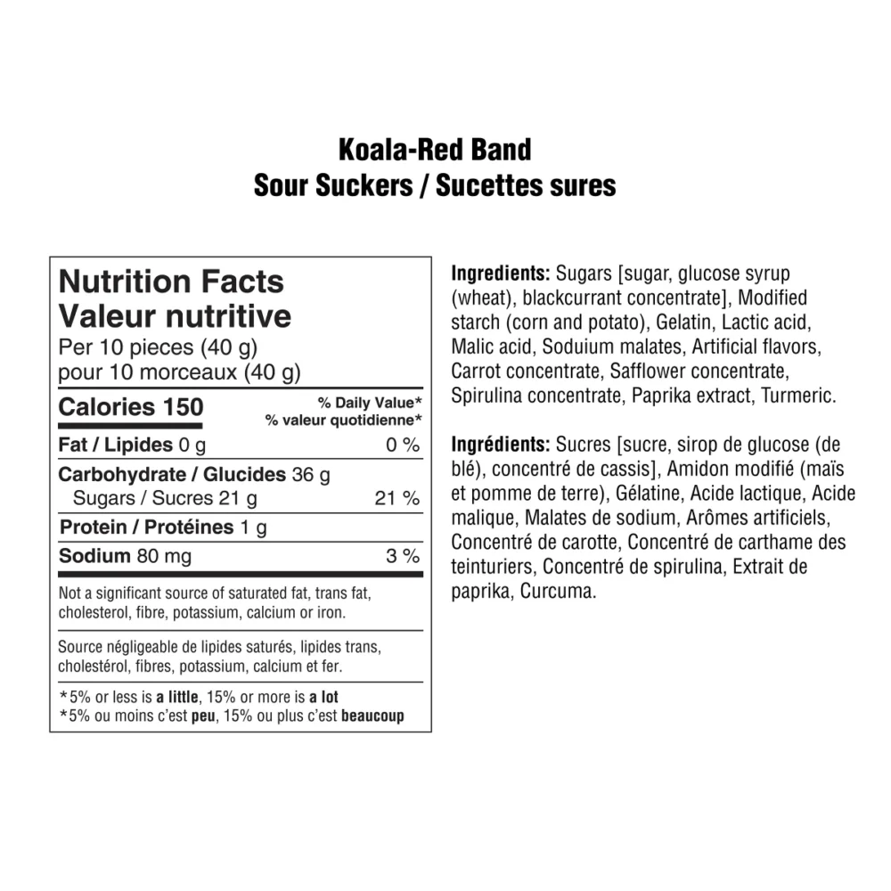 Red Band Sour Suckers Tub, 300 Suckers