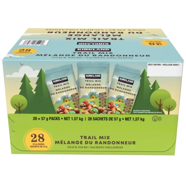 Kirkland Signature Trail Mix Snack Packs, 28 × 57 g