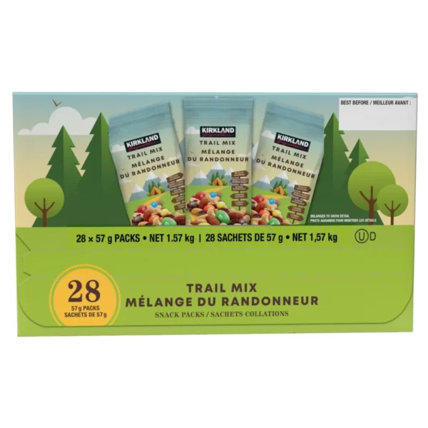 Kirkland Signature Trail Mix Snack Packs, 28 × 57 g
