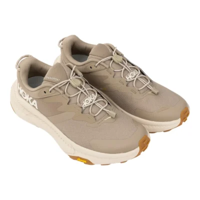 HOKA Men's Transport Shoe side view in tan