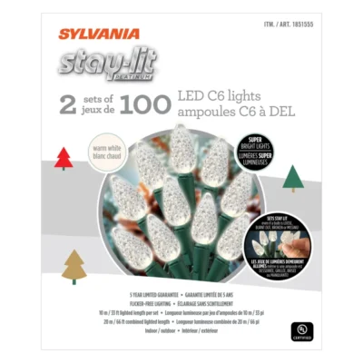 Sylvania Warm White LED Christmas Lights