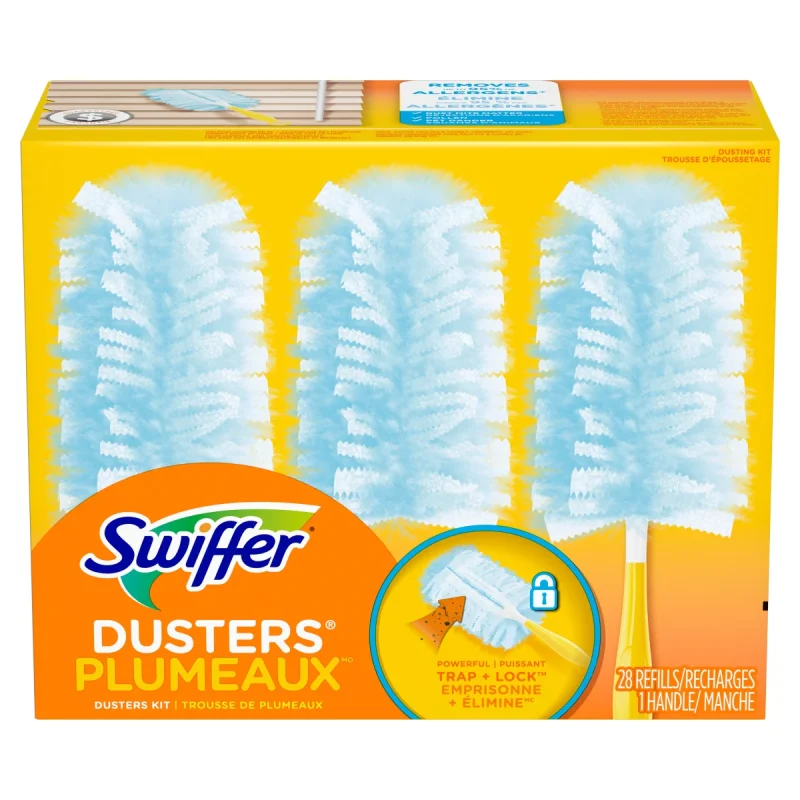 Swiffer Dusters Dusting Kit with 28 disposable refills for easy dusting