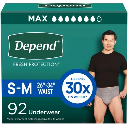Depend Men's Maximum Absorbency Underwear