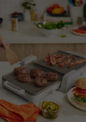 Bella Ceramic Griddle With Warming Tray