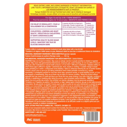 Metamucil 100% Natural Psyllium Husk Daily Fibre