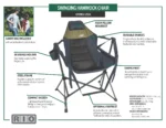 RIO Swinging Hammock Chair with Footrest with details