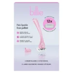 Billie Pink Sparkle Razor with Holder & 12 Cartridges
