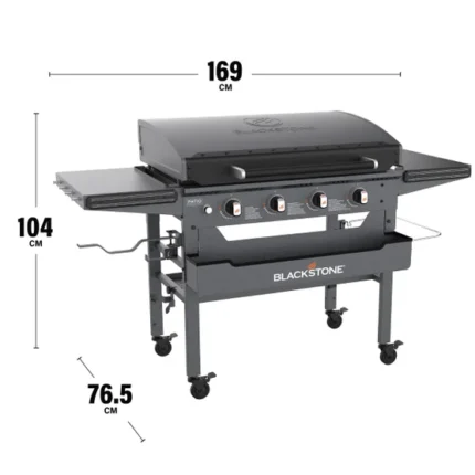 Blackstone 36” Omnivore Griddle with Hood and Soft Cover Dimensions