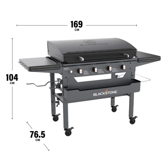 Blackstone 36” Omnivore Griddle with Hood and Soft Cover Dimensions